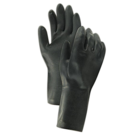 Mapa Chemical Resistant Gloves, Black, L, 12 PK 401448